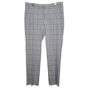 Banana Republic Ryan Wool Stretch Plaid Dress Pants Size 12 GUC